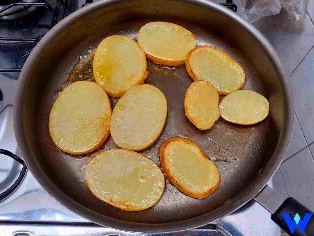 batata refogada para a receita de tilapia de forno