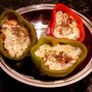 Pimentão Recheado com Carne Moída