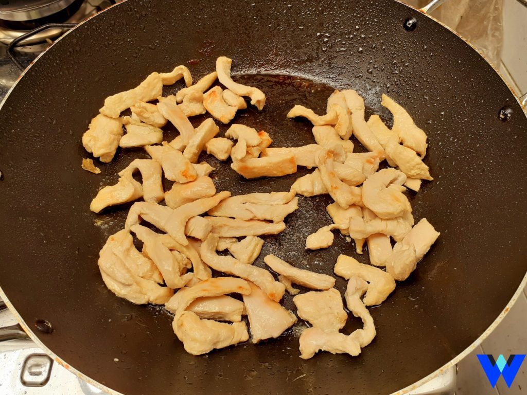 Frango para o Macarrão de forno