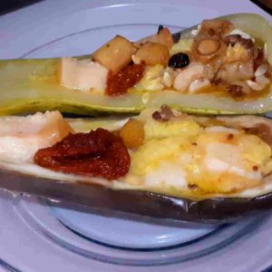 legumes recheados com queijo cheio de sabor