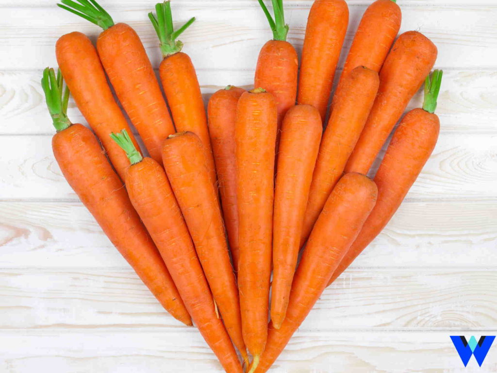 Benefícios da cenoura coração