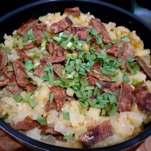 Batata no forno com queijo parmesão