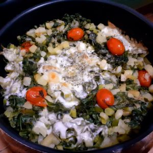 Batata com couve refogado receita prática