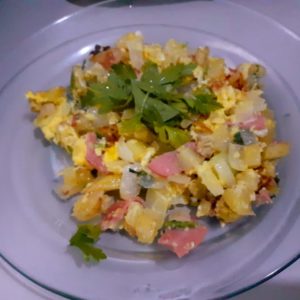Batata refogada com ovo. Receita fácil de fazer