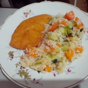 Arroz com legumes simples