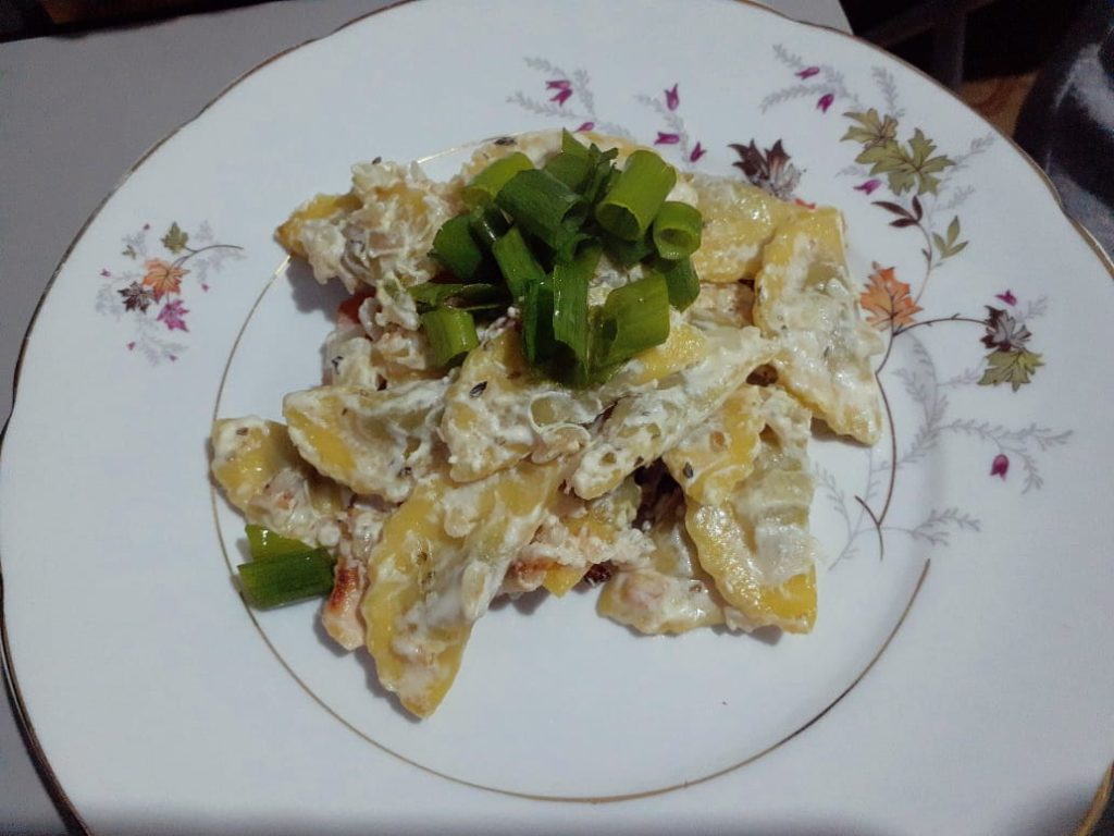 ravioli com creme de leite