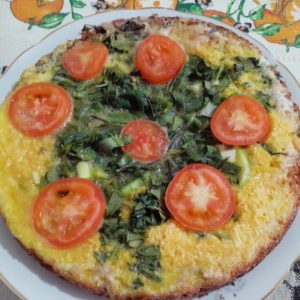 Omelete de farinha de milho