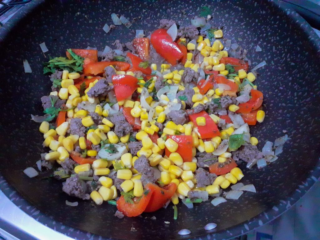 Arroz fácil com carne