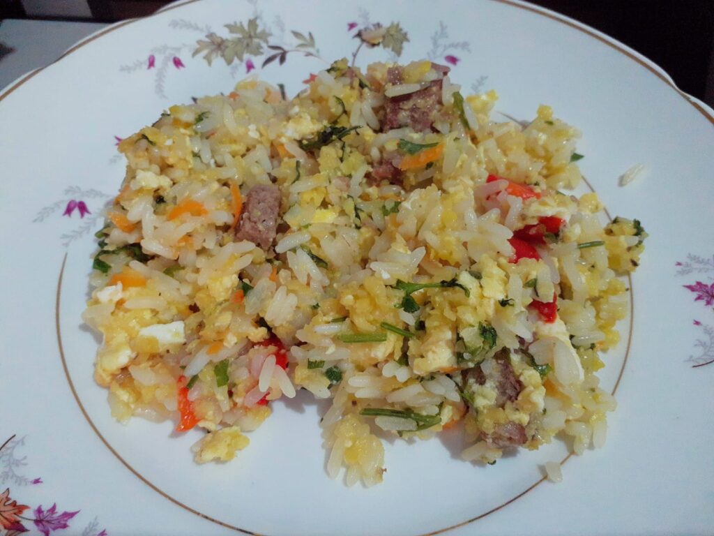 Arroz com flocos de milho