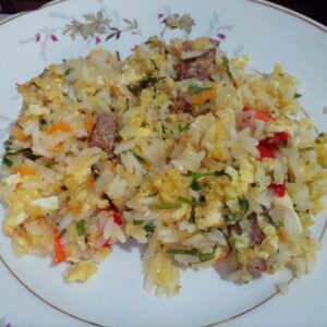 Arroz com flocos de milho