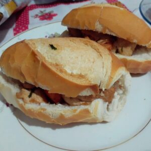 Lanche de filé de frango