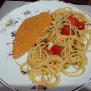 Macarrão com pimentão