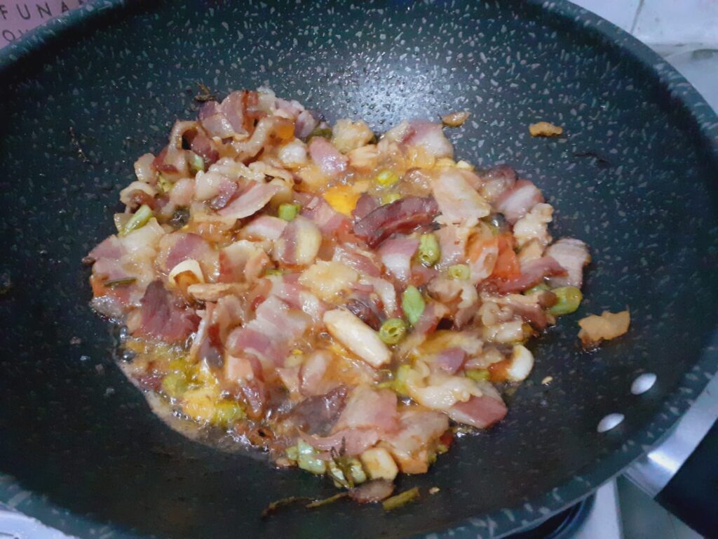 Macarrão com bacon