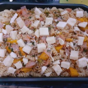 Macarrão parafuso de forno